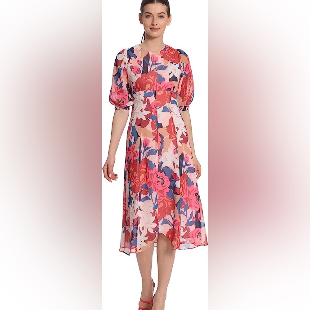 Maggy London Floral Dress Size 10